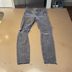 Madewell 9 in high rise skinny sz 26